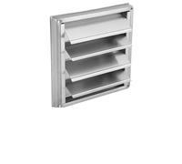 Grille d'aération en acier inoxydable, grille murale carrée, sortie d'air for sèche-linge, extracteur, couvercle de ventilation, ventilateur Grille de Ventilation(125mm)