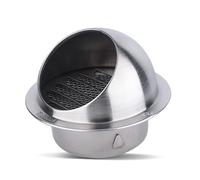 Grille D'Aération en Acier Inoxydable Ronde, Résistante Aux Intempéries Grille De Ventilation avec Filet Anti-Insectes, pour Cuisine Et Salle De Bain (Color : Stainless Steel, Size : 160mm/6.3in)