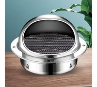 Grille d'Aération en Acier Inoxydable Ventilation Hotte Murale, grille de ventilation Ronde for Ventilations et Conduits d'Échappement(100mm)