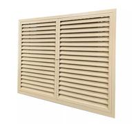 Grille d'aération en alliage d'aluminium avec double volet, couvercle polyvalent à persiennes pour armoire, cuisinière, armoire à chaussures et pot d'échappement de salle de bain