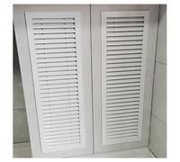 Grille d'aération en alliage d'aluminium, cache-caisse for meuble à chaussures, armoire ou salle de bain, design à persiennes intégrées(250x250mm/10x10 in)