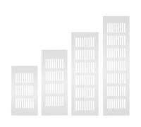 Grille d'aération en alliage d'aluminium, grille d'aération en maille respirante pour armoire, rangement de chaussures, persienne anti-humidité antirouille avec fentes antidérapantes, facile à