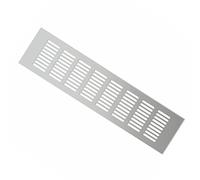 Grille d'aération en alliage d'aluminium, grille métallique, argentée, multiple(200x600 mm)