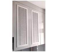 Grille d'aération en aluminium à persiennes for meuble à chaussures et armoire, grille d'aération intégrée, cache-caisse rectangulaire for salle de bain(8x16 in)