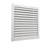 Grille d'aération en aluminium de qualité supérieure - Grille de plafond à persiennes carrées et extérieures - Design en métal durable - Technologie de soudure à l'arc pour une circulation d'air et