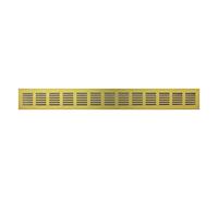 Grille d'aération en aluminium doré 60 mm 500 mm