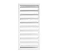 Grille d'aération en aluminium et grille de diffuseur - 50 x 50 cm - Registre de retour d'air blanc pour mur latéral et plafond - Construction en alliage durable pour optimiser le flux d'air à la