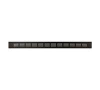 Grille d'aération en aluminium - Noir/marron - 40 mm x 500 mm