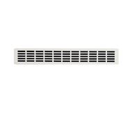 Grille d'Aération en Aluminium Pour Plan de Travail de Cuisine, Revêtement en Poudre Blanc RAL 9016, Grille d'Aération de la Chaleur avec Socle en Aluminium (44 x 7 cm).