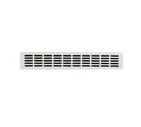 Grille d'Aération en Aluminium Pour Plan de Travail de Cuisine, Revêtement en Poudre Blanc RAL 9016, Grille d'Aération de la Chaleur avec Socle en Aluminium. (40 x 7 cm)