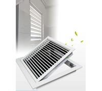 Grille d'aération en aluminium pour registre central AC et sortie de salle blanche Diffuseur de ventilation mur/plafond pour une circulation d'air optimale et une efficacité énergétique
