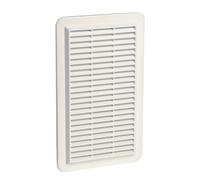 Grille d'aération en applique rectangulaire pour façades 166X277 - NICOLL - 1GAPMV