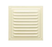 Grille d'aération en métal (15 x 15 cm, beige)