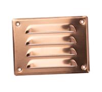 140x105mm Grille de Ventilation avec Moustiquaire - Grilles d'aération en Métal - Cuivre