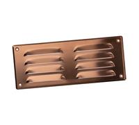 Grille d'aération en métal cuivré avec moustiquaire - 260 x 105 mm