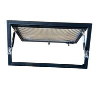 Grille d'aération en métal insonorisée pour maisons mobiles, solution de circulation d'air intérieure pour snack-bars, cafés et magasins de thé à bulles (110 x 50 cm)