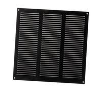 Grille d'aération en métal - Noir - 300 x 300 mm