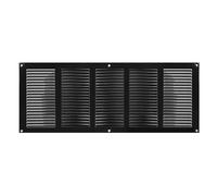 Grille d'aération en métal Noir 500 x 200 mm, 500x200mm