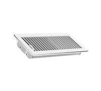 Grille d'aération en métal robuste de 10,2 x 30,5 cm, persiennes réglables, couvre-sol CVC, convient pour la maison et le lieu de travail, couvercle de sortie avec revêtement en poudre