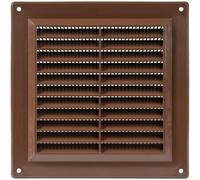 Grille d'aération en plastique avec protection anti-nuisibles intégrée pour grille d'aération de 15,2 cm Marron