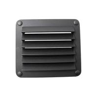 Grille d'aération en Plastique pour Camping-Car, Yacht, remorque, Mur ou Plafond (Rectangle Noir)