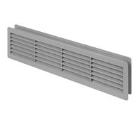 Grille d'aération en Plastique pour Porte intérieure Gris 120 x 440 mm