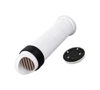 Grille d'aération en plastique résistant aux intempéries 110 mm (160) | 160 mm de diamètre, entrée coupe-vent, extraction de fumée, construction en plastique, installation murale