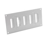 Grille d'aération en tôle d'acier - Blanc - 200 x 100 mm, 200x100mm