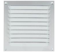Grille d'aération estampée aluminium avec moustiquaire nylon - 150X150mm RENSON