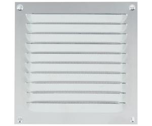 Grille d'aération estampée aluminium avec moustiquaire nylon - 400X100mm RENSON