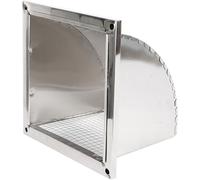 Grille d'aération extérieure en acier inoxydable avec grille de protection, résistante aux intempéries, facile à installer pour les ouvertures murales irrégulières, solution durable pour grille