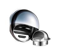 Grille d'aération extérieure, évents de soffite, Capuchon de Pluie Rond, Capot de Remplacement for évent Externe en Acier Inoxydable(10cm/3.9in)