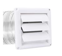 Grille D'Aération Extérieure Pour Sèche-Linge Sortie Auto-Fermante À