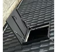 Grille d'aération extérieure réglable 64 x 81 cm - Installation facile - Ventilation de toit pour abris de jardin, granges et maisons - Convient aux tailles de 51 à 86 cm