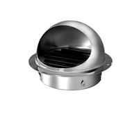 Grille d'aération extérieure Ronde en Acier Inoxydable 304, Grille à persiennes à Mailles Fines, Grille d'aération Murale extérieure for Maison, Bureau, Garage(14cm/5.46in)