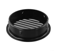Grille d'aération extérieure ronde en acier inoxydable pour systèmes de conduits muraux avec options de 70 mm, 80 mm, 100 mm, 150 mm, 200 mm de diamètre et résistance (200 mm)