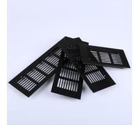 Grille d'aération fonctionnelle en alliage d'aluminium, conçue pour salles de bains et armoires (60 x 200 mm)