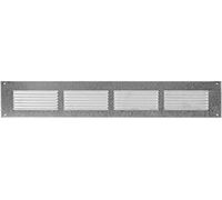 Grille d'aération galvanisée 400 x 100 mm avec moustiquaire Grille en métal
