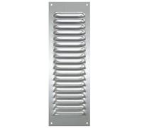 Grille d'aération galvanisée avec moustiquaire (10 x 30 cm)