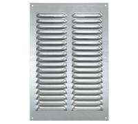 Grille d'aération galvanisée avec moustiquaire (20 x 30 cm)