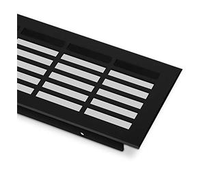 Grille d'aération Grille d'aération perforée Grille de ventilation Carrée - Noir - 250 mm de SOTECH