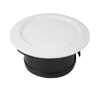 Grille d'aération intérieure ronde en plastique pour climatisation, volume d'air réglable, ventilation ABS (125 mm)