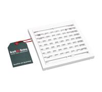 Grille d'aération - KOTARBAU - 150 x 150 mm - Plastique blanc - Moustiquaire - Lamelles réglables