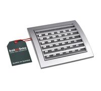 Grille d'aération - KOTARBAU - 150 x 150 mm - Verrouillable - Moustiquaire - Plastique satin