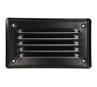 KOTARBAU® Grille de Ventilation 165 x 100 mm Noir en Acier Galvanisé Grille D'aération avec Moustiquaire Résistante à la Corrosion
