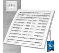 Grille d'aération - KOTARBAU - 200 x 200 mm - Plastique - Fermable - Résistante à l'humidité