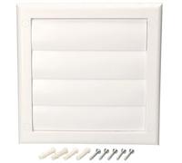 Grille d'aération KOTARBAU couvercle avec lamelles verrouillables blanc diamètre 100 mm