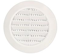 Grille d'aération - KOTARBAU - Rond - Diamètre 60 mm - Moustiquaire - Blanc