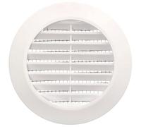 Grille d'aération - KOTARBAU - Rond - Diamètre 70 mm - Moustiquaire - Blanc
