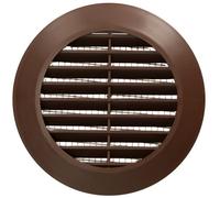 Grille d'aération - KOTARBAU - Rond - Diamètre 70 mm - Moustiquaire - Couleur Marron
